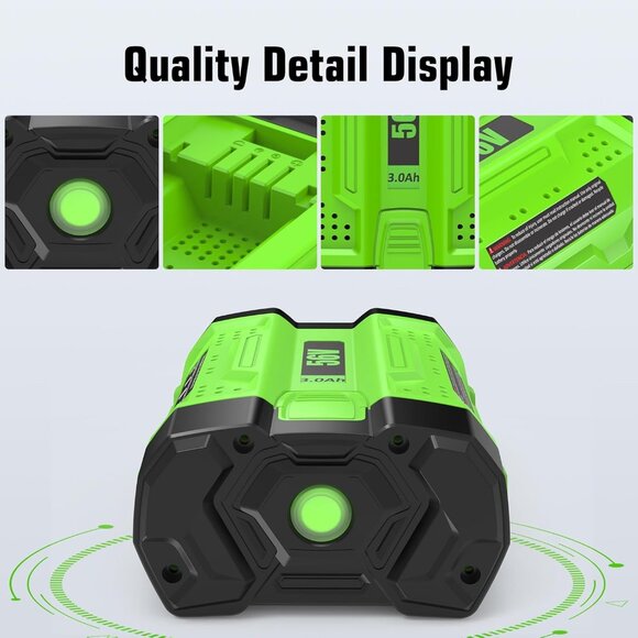 2Pack 3.0Ah Replacement Battery for EGO 56V Battery BA2800T BA4200 BA1400 56-Vol - Picture 4 of 7